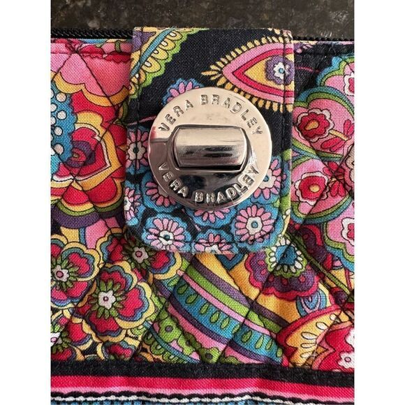 Vera Bradley Turn Lock Large Wrist Bag Clutch - Picture 4 of 7